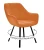 Стул DikLine 252 М поворотный, B17 TERRACOTTA, ножки черные