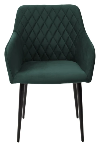 Стул BRANDY-X ЗЕЛЕНЫЙ #19, велюр / черный каркас М-City