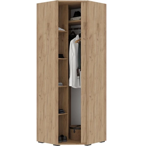 Шкаф «Хелен» ШК-04, графит/дуб крафт золотой