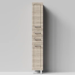 Пенал Арабеска 30 напольный, Дубослив ореховый светлый ПВХ 3445, левый