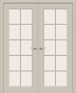 Двойная межкомнатная дверь BRAVO Скинни-11.1 Creamy