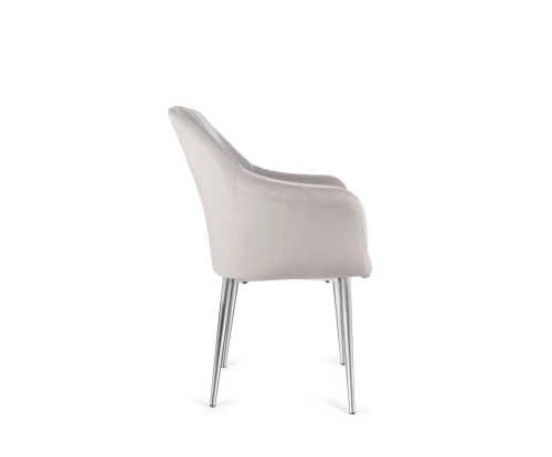 Стул обеденный Лючия DС-1108, серый, хром