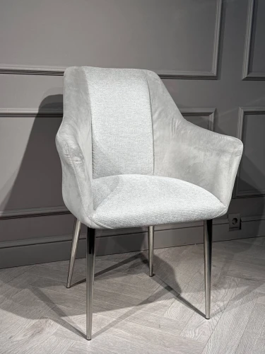 Стул обеденный Лючия DС-1108, серый, хром