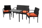 Набор мебели Бостон NEW  арт.SFS002/2 черный, оранжевый "Garden story"