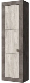 Шкаф «Лондон 1Д» КМК 0467.8, Оникс/Бетон пайн светлый