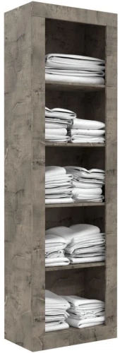 Шкаф «Лондон 1Д» КМК 0467.8, Оникс/Бетон пайн светлый