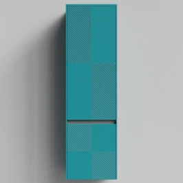 Пенал Соло 45, пример RAL 5021 Водная синь, матовая, подвесной, левый