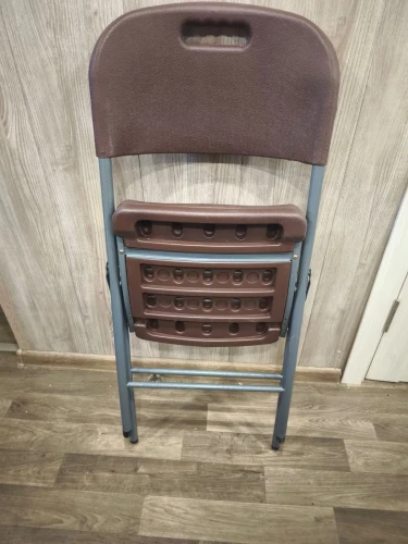 Стул складной садовый Мир Дачника 83x46x53см HDPE шоколад (4 штуки)