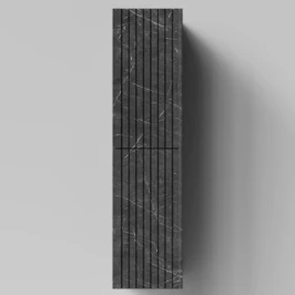 Пенал Тач 35 подвесной, Мрамор Графит софт тач ПВХ 4044-3, левый