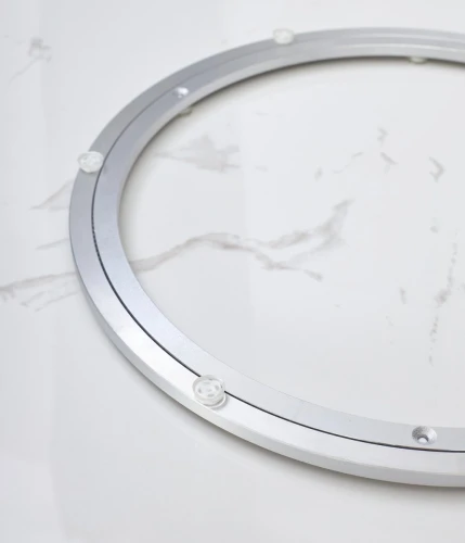 Стол CASTELA 135 Белый мрамор CA071, керамика / Орех, ®DISAUR