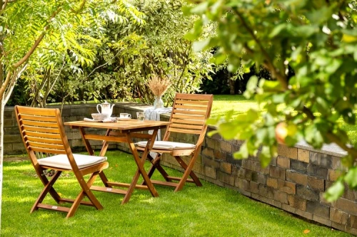 Складной кофейный комплект из акации KARO с обеденным столом  Joygarden