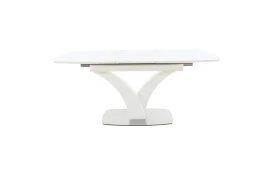 Стол Нотр Дам MODERNE стекло OPTIWHITE 1400(1800)*850, Белый Стол Нотр Дам MODERNE стекло OPTIWHITE 1400(1800)*850, Белый