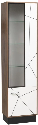 Шкаф-пенал Гамма 54.01-01 Правый Таксония/Белый