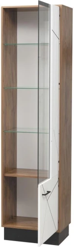 Шкаф-пенал Гамма 54.01-01 Правый Таксония/Белый