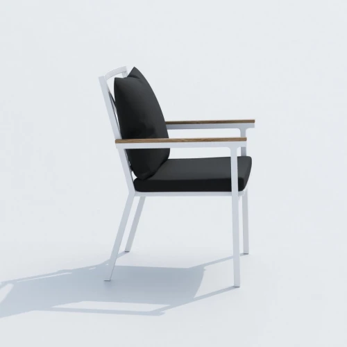 Обеденная группа  TELLA FESTA plus каркас белый / стол тик 180 / ткань антрацит