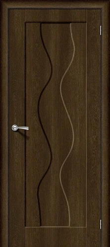 Межкомнатная дверь винил BRAVO Вираж-1 Dark Barnwood