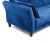 Диван прямой, книжка "Пекин", велюр синий, 125, ППУ
