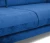 Диван прямой, книжка "Пекин", велюр синий, 125, ППУ