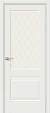 Межкомнатная дверь эмалит BRAVO Прима-3 White Matt White Сrystal