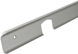 Планка для столешницы угловая (R9) МатХром 38 мм