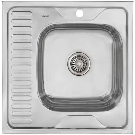 Мойка накладная 606016/0,6 1Ч1К (правая) Глянец