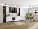 Кухонный гарнитур Фрейм-06 White Silk-Graphite Кухонный гарнитур Фрейм-06 White Silk-Graphite
