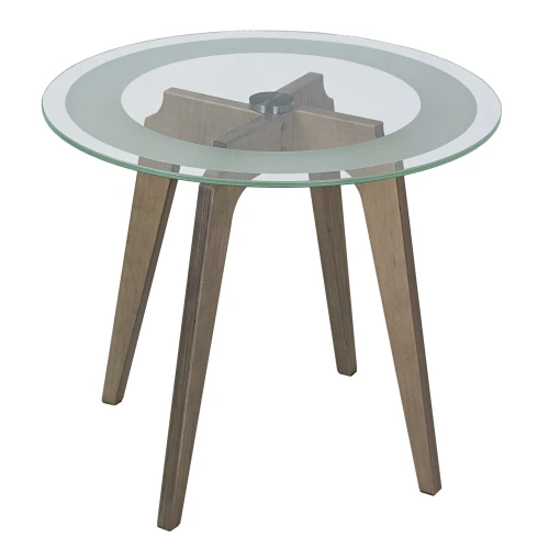 Стол журнальный Рилле 447 шимо/стекло прозрачное