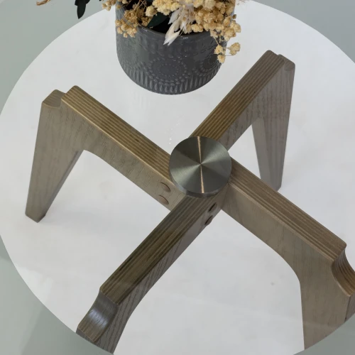 Стол журнальный Рилле 447 шимо/стекло прозрачное