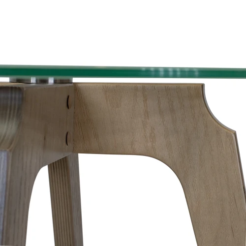 Стол журнальный Рилле 447 шимо/стекло прозрачное