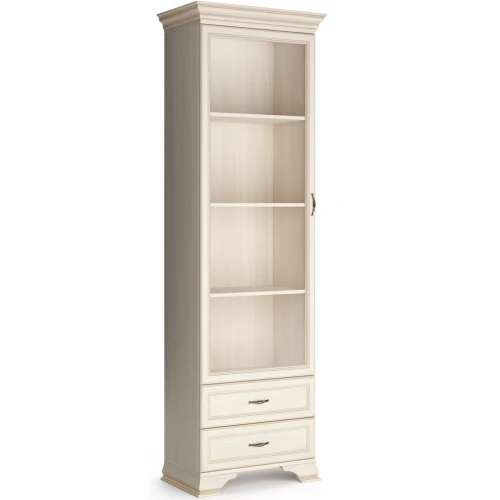 Шкаф-витрина Сиена, бежевый