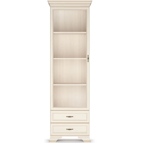 Шкаф-витрина Сиена, бежевый