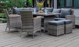 Угловой комплект ZORRO WOOD DOUBLE в сером цвете