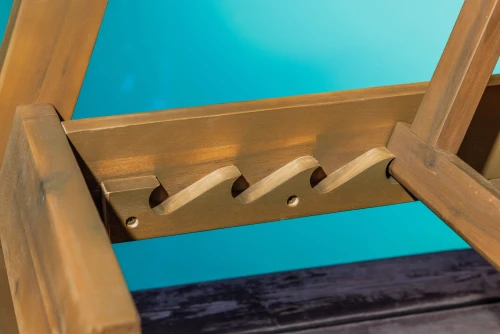 Комплект из шезлонга PAOLO и столика LUCIO из акации(teaklook)