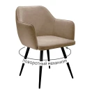Стул DikLine 277 поворотный TW05 капучино, ножки черные Стул DikLine 277 поворотный TW05 капучино, ножки черные