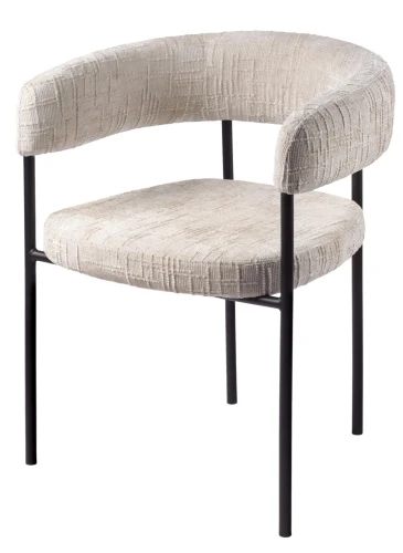 Стул СТАН, цвет H-09 Светло-серый, велюр / черный каркас