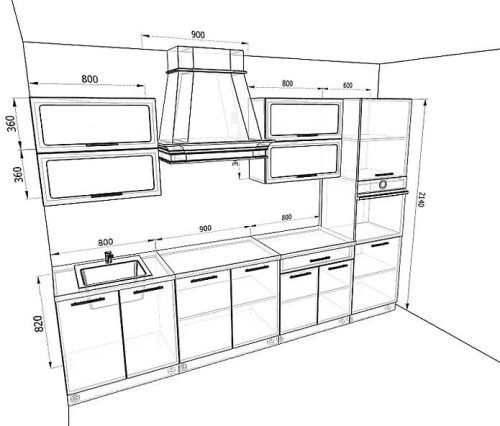 Кухня Базис Комплектация 22