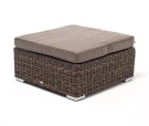 "Лунго" плетеная оттоманка с подушкой (гиацинт), цвет коричневый