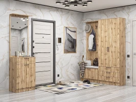 Готовая прихожая Стиль-04 Wotan Oak 2S/Дуб Вотан