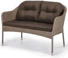 Плетеный диван S54B-W56 Light brown