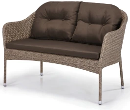 Плетеный диван S54B-W56 Light brown