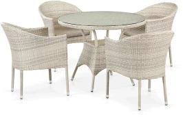 Комплект плетеной мебели T190A/Y350A-W85-D96 Latte 4Pcs