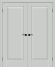 Двухстворчатая межкомнатная дверь BRAVO Прима-20 Grey Silk