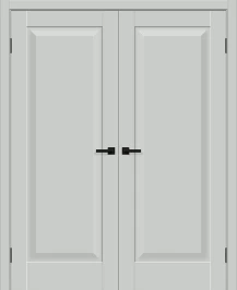 Двухстворчатая межкомнатная дверь BRAVO Прима-20 Grey Silk