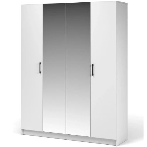 Шкаф «Чикаго» 4д (с зеркалами) MAX, белый