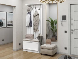 Готовая прихожая Стиль-01 White Silkwood Белый