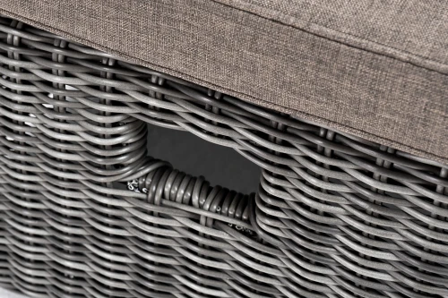 "Рим" шезлонг с подушкой, цвет графит