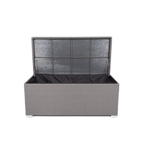 "Порту" сундук водонепроницаемый из искусственного ротанга, цвет графит