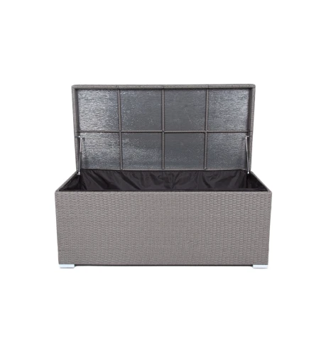 "Порту" сундук водонепроницаемый из искусственного ротанга, цвет графит