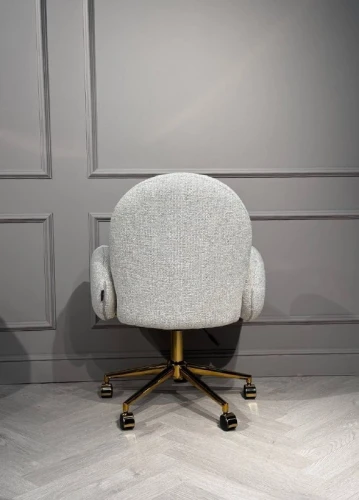 Кресло офисное Клауд PRO BS1239-WT, белый крем/золото