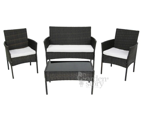 Набор мебели Доминика  арт.SFS003 темно-коричневый, серый "Garden story"